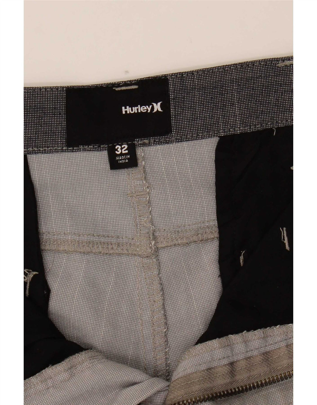 Hurley Mens Chino Shorts W32 Medium Grey Polyester