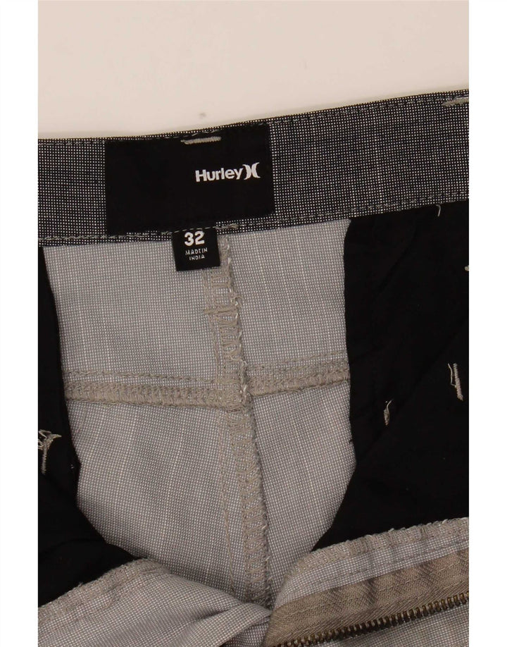 Hurley Mens Chino Shorts W32 Medium Grey Polyester