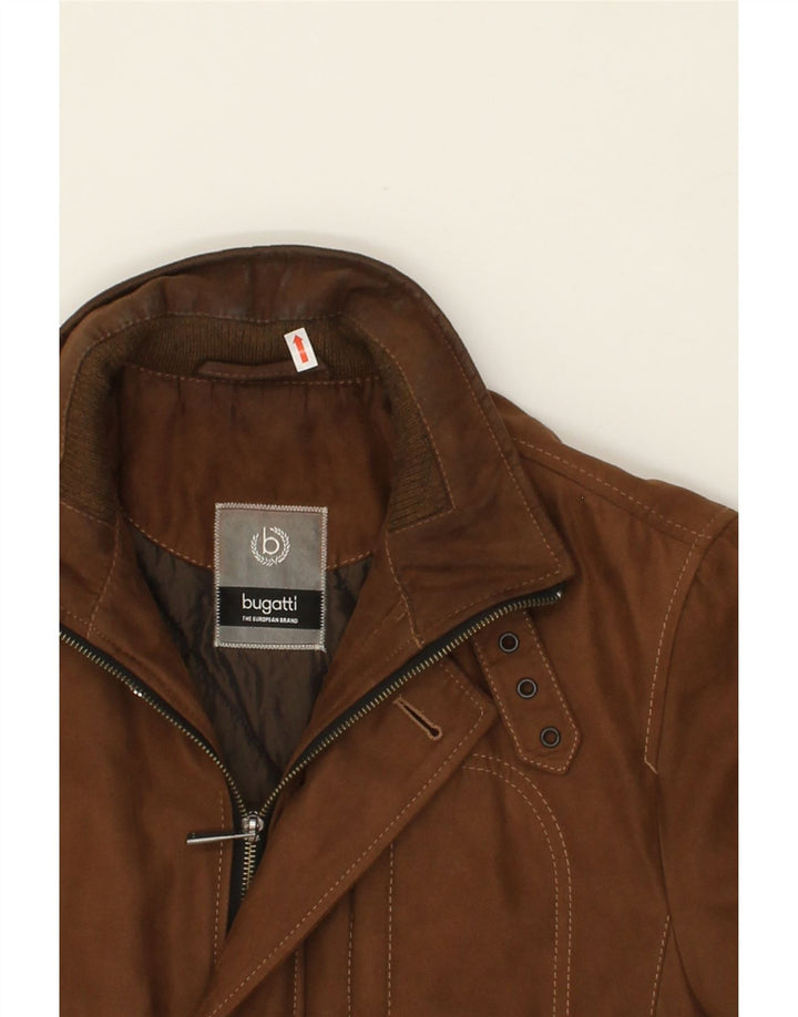 BUGATTI Mens Bomber Jacket UK 36 Small Brown Polyester Vintage Bugatti and Second-Hand Bugatti from Messina Hembry 