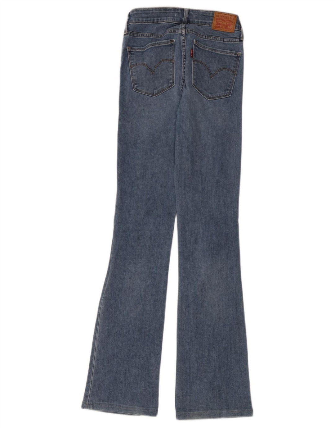 Levi's Womens 715 Bootcut Jeans W26 L32 Blue Cotton