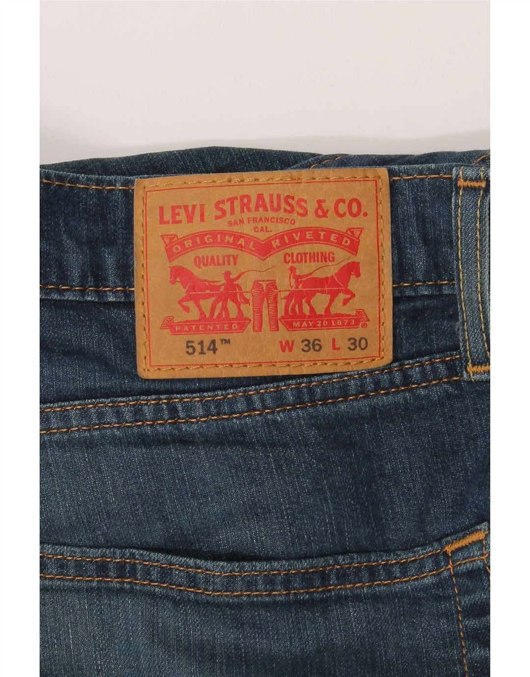 Levi's Mens 514 Straight Jeans W36 L30 Blue