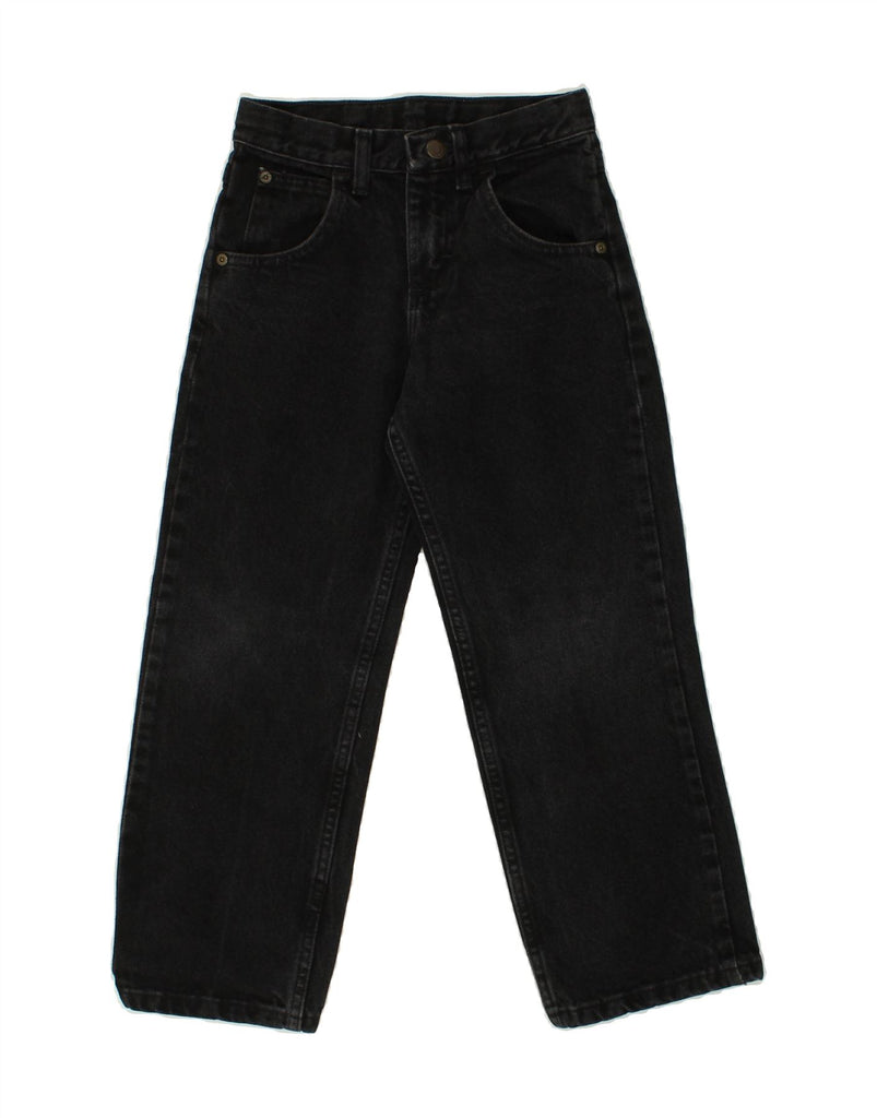 WRANGLER Boys Straight Jeans 7-8 Years W22 L22 Black Cotton | Vintage Wrangler | Thrift | Second-Hand Wrangler | Used Clothing | Messina Hembry 