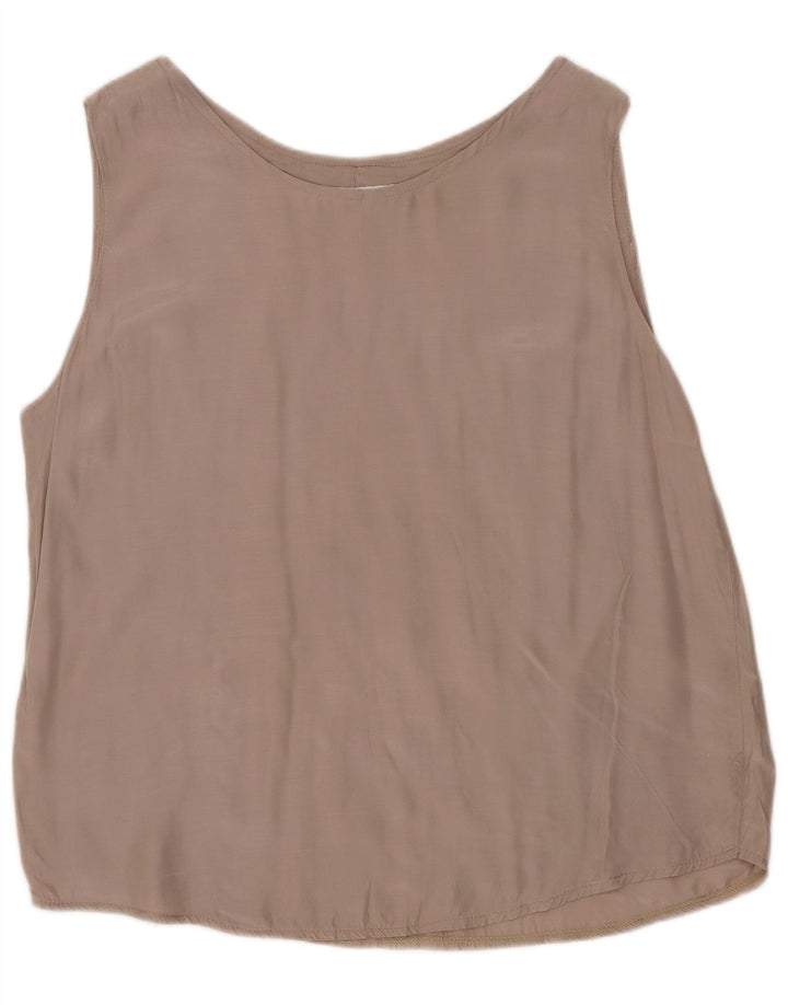 ACCORDO Womens Sleeveless Blouse Top UK 16 Large Grey