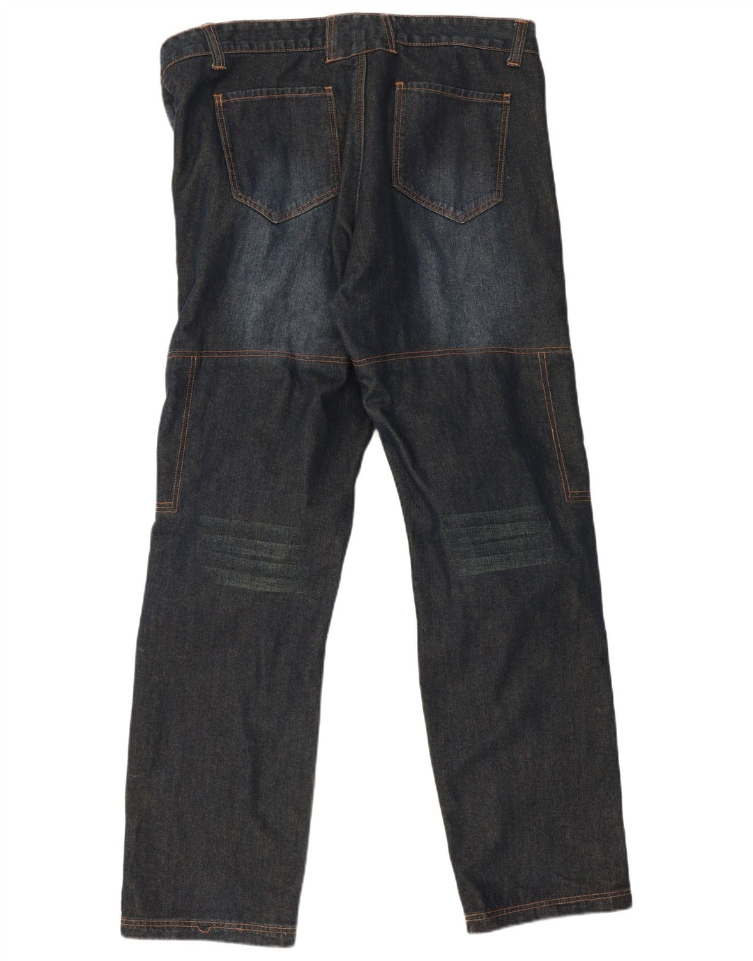 CRANE Mens Straight Jeans W38 L34 Navy Blue Cotton