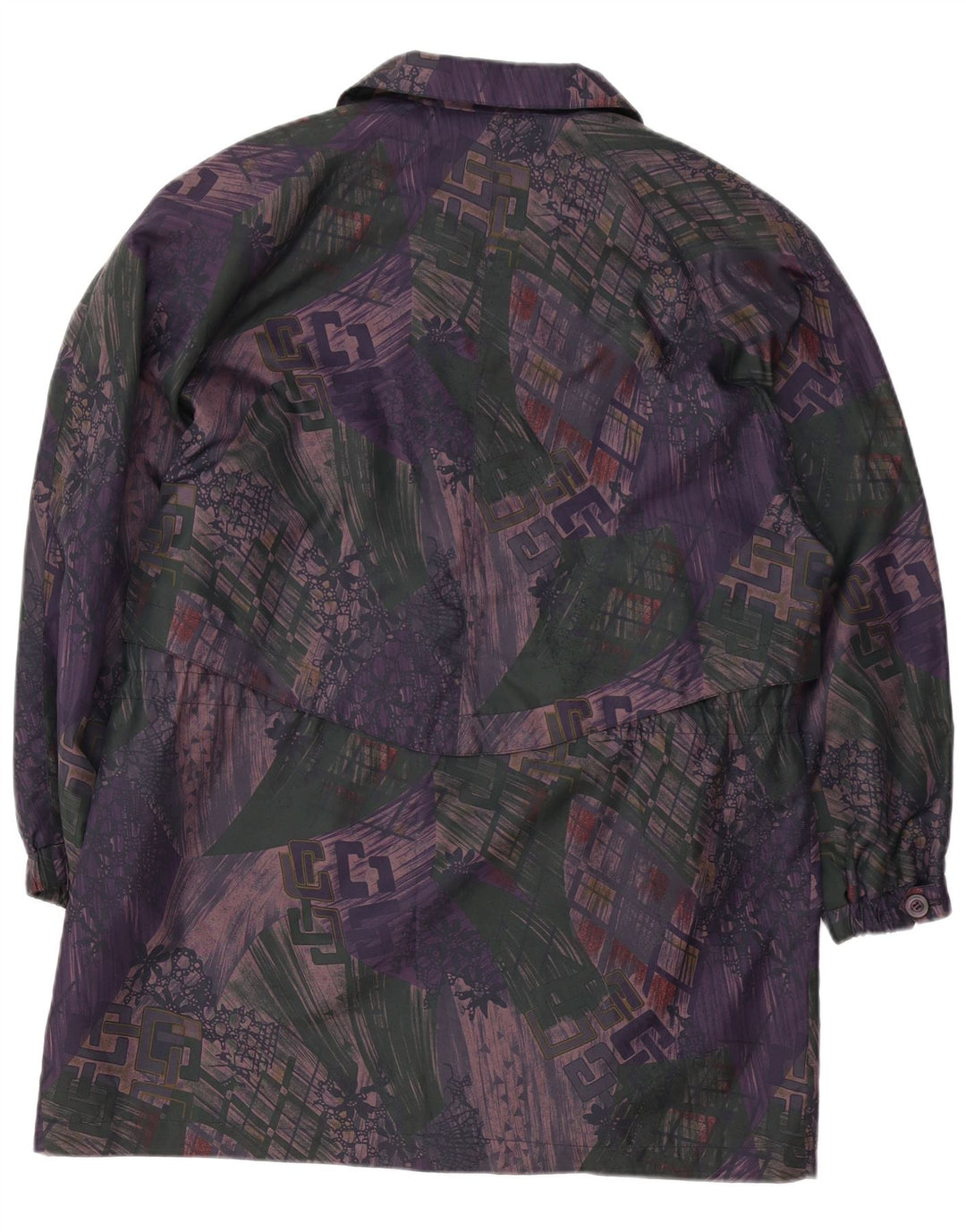 Vintage Womens Windbreaker Coat EU 38 Medium Multicoloured Geometric