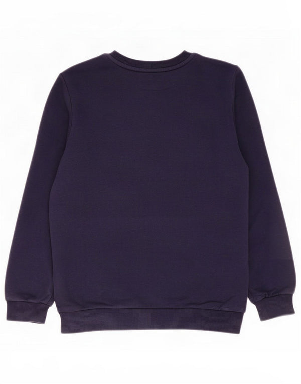 Puma Boys Graphic Sweatshirt Jumper 11-12 Years Navy Blue Cotton