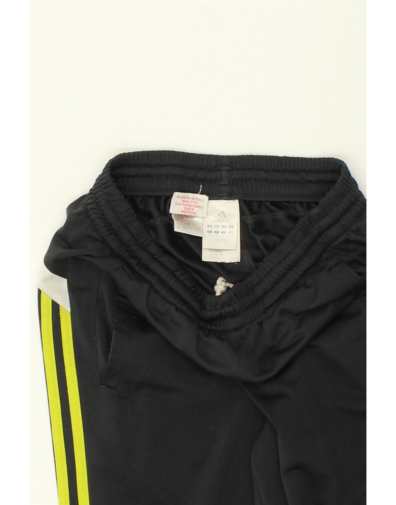 ADIDAS Girls Tracksuit Trousers 13-14 Years Black Polyester Vintage Adidas and Second-Hand Adidas from Messina Hembry 