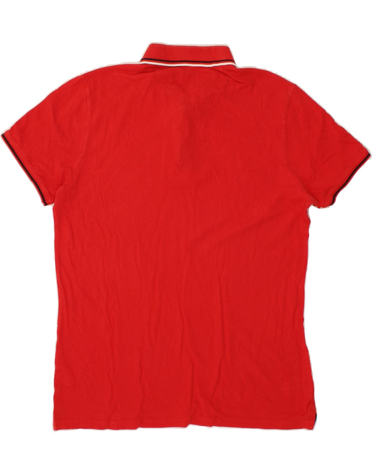 CHAMPION Polo da uomo grande in cotone rosso