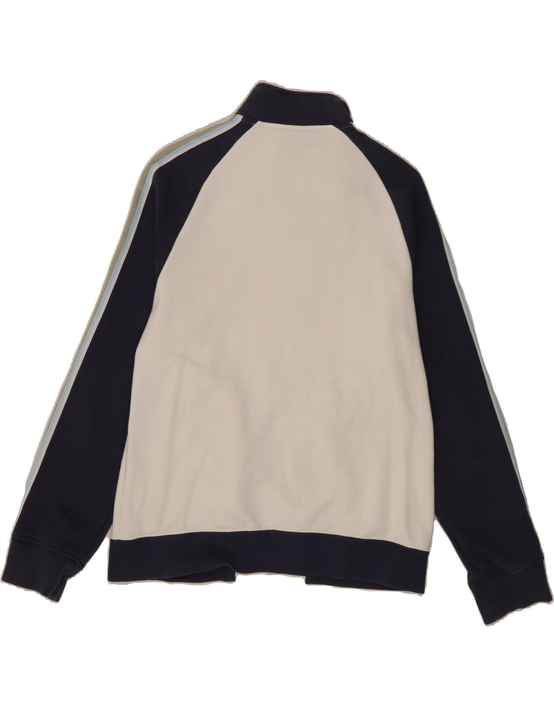 S.OLIVER Mens Tracksuit Top Jacket Medium White Colourblock Cotton Vintage S.Oliver and Second-Hand S.Oliver from Messina Hembry 