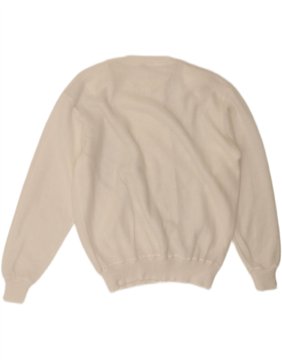 VINTAGE Womens Oversized Graphic Crew Neck Jumper Sweater IT 50 XL White Vintage Vintage and Second-Hand Vintage from Messina Hembry 