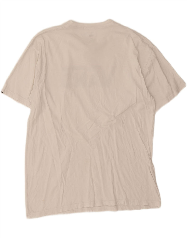 Vans Mens Classic Fit Graphic T-Shirt Top Large White Cotton