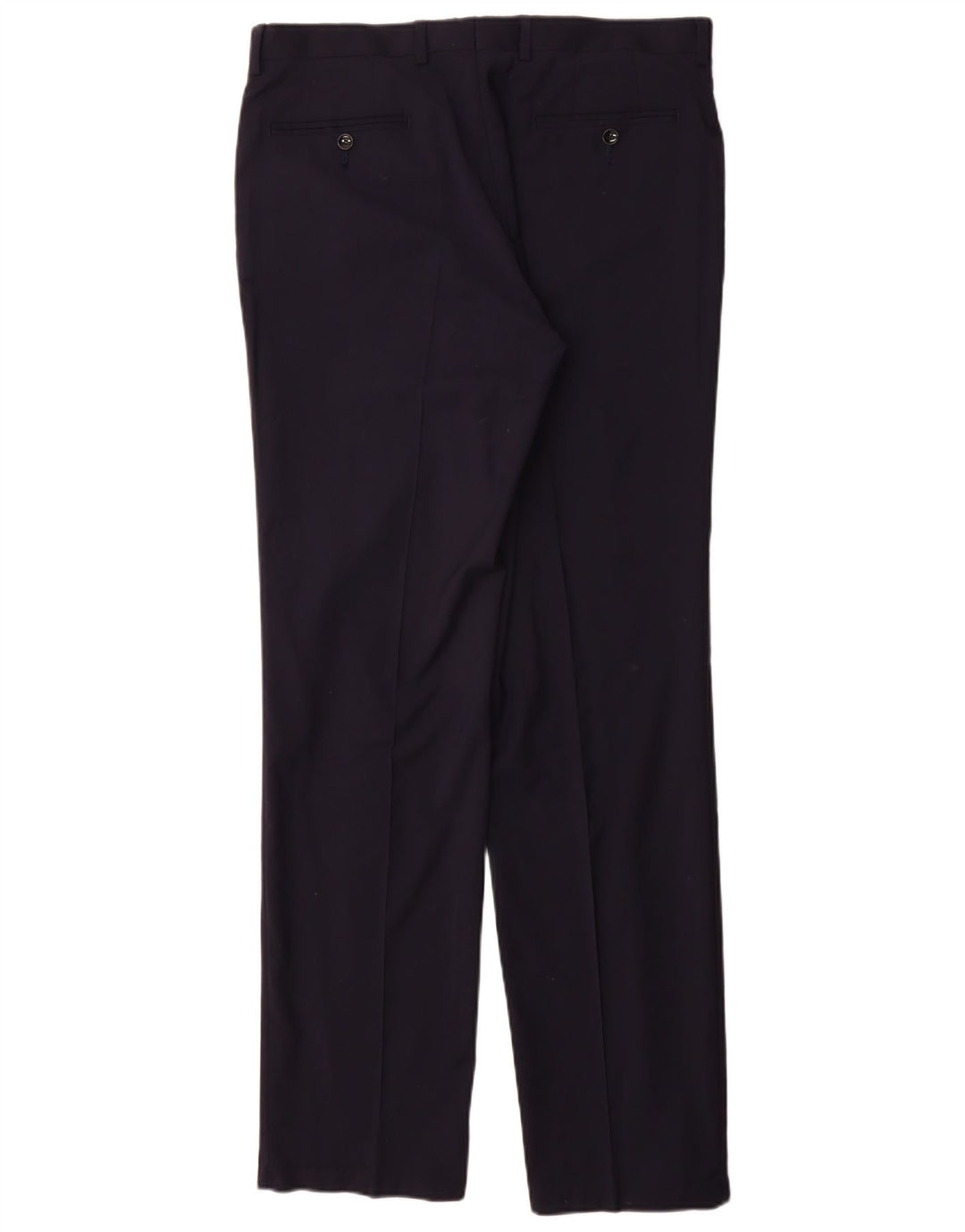 Marks & Spencer Mens Autograph Straight Suit Trousers W34 L33 Navy Blue