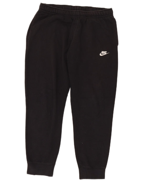 NIKE Mens Tracksuit Trousers Joggers Large  Black Cotton
