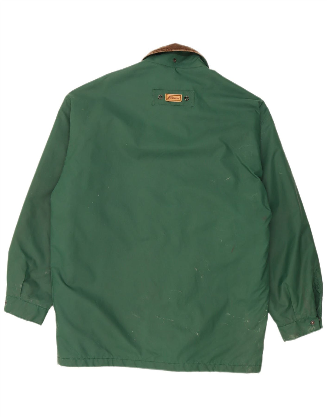 K-Way Mens Loose Fit Rain Jacket UK 36 Small Green Polyamide