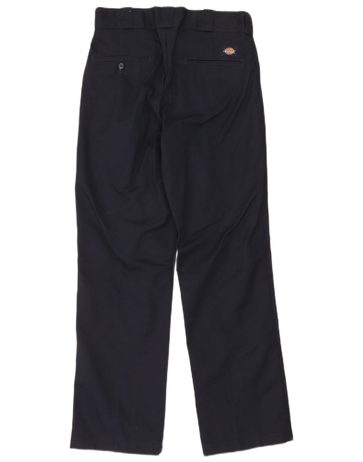 Dickies Mens Straight Chino Trousers W31 L32 Navy Blue Polyester