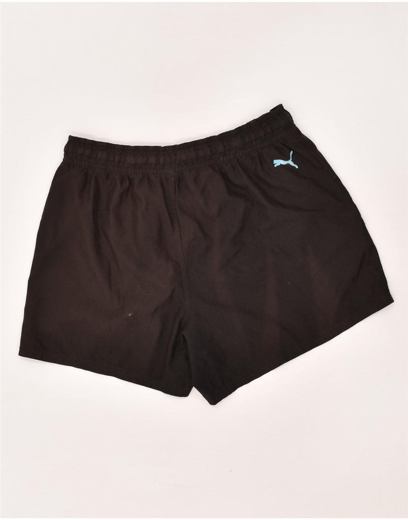 PUMA Mens Graphic Sport Shorts Large Brown | Vintage Puma | Thrift | Second-Hand Puma | Used Clothing | Messina Hembry 