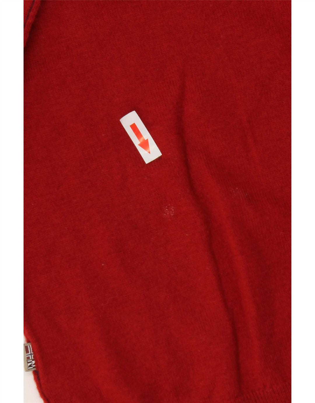 Napapijri Mens Crew Neck Jumper Sweater Medium Red Merino Wool