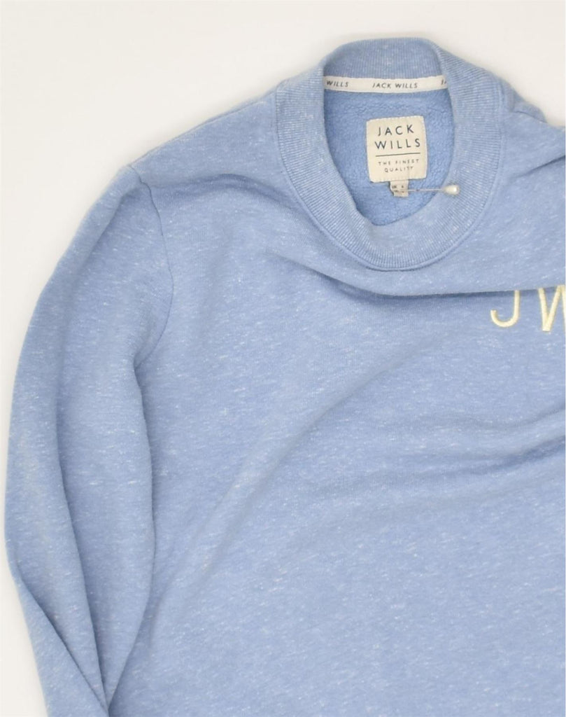 JACK WILLS Womens Sweatshirt Jumper UK 6 XS Blue Polyester | Vintage Jack Wills | Thrift | Second-Hand Jack Wills | Used Clothing | Messina Hembry 