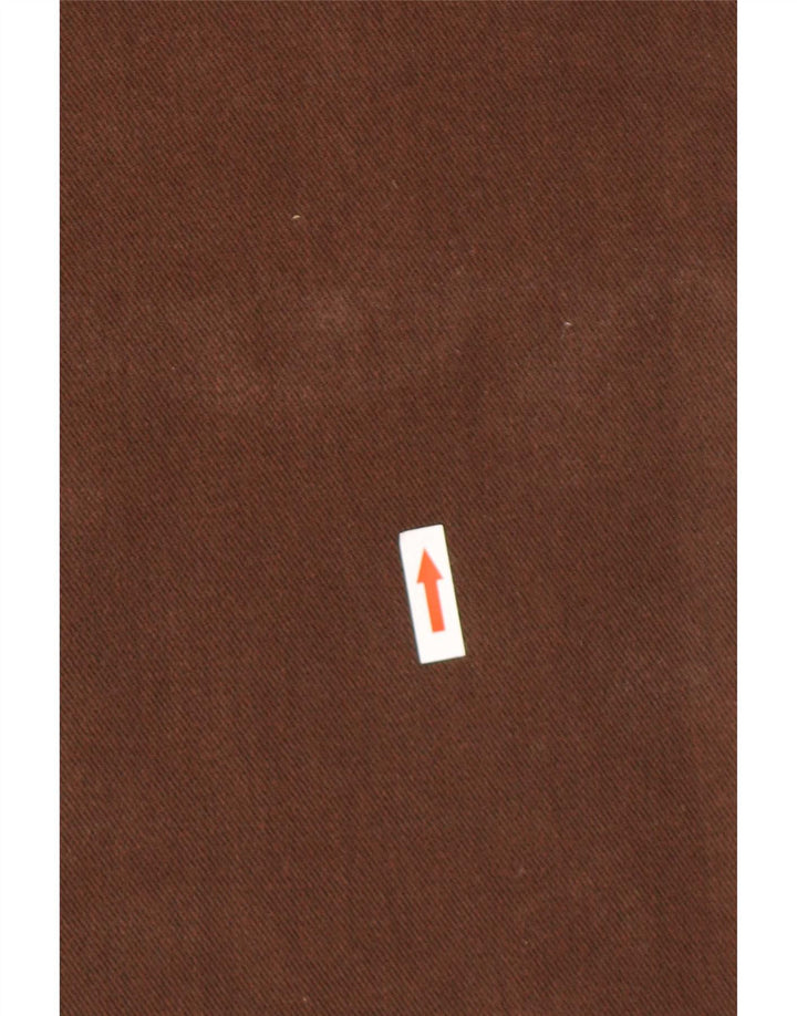 Trussardi Mens Straight Jeans W34 L30 Brown Cotton