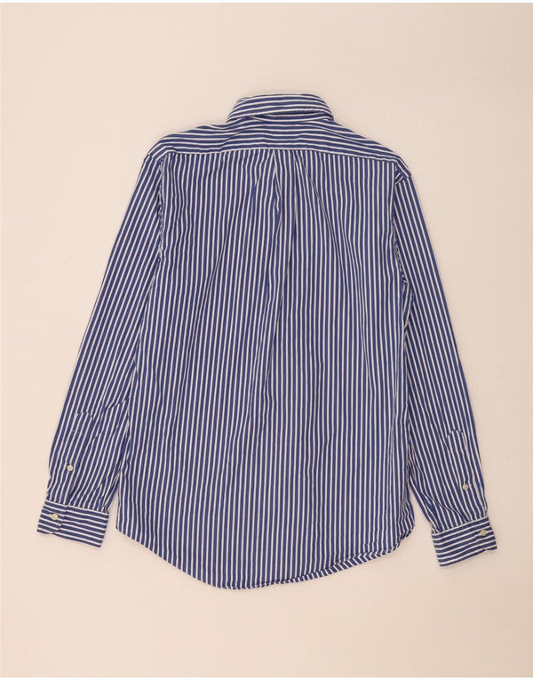 Polo Ralph Lauren Mens Custom Fit Shirt Medium Blue Striped Cotton