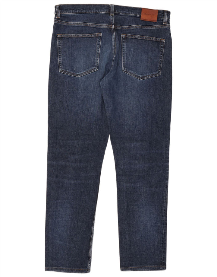 Gant Mens Slim Jeans W36 L30 Blue Cotton