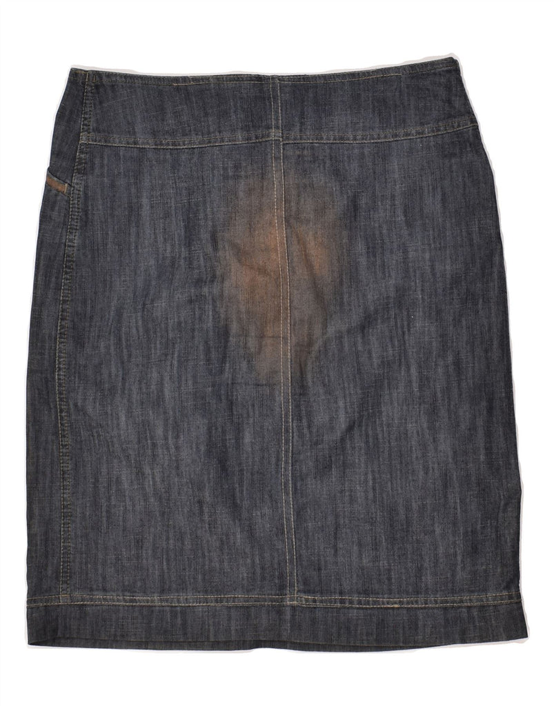 ARMANI Womens Denim Skirt IT 44 Medium W30  Blue Cotton | Vintage Armani | Thrift | Second-Hand Armani | Used Clothing | Messina Hembry 