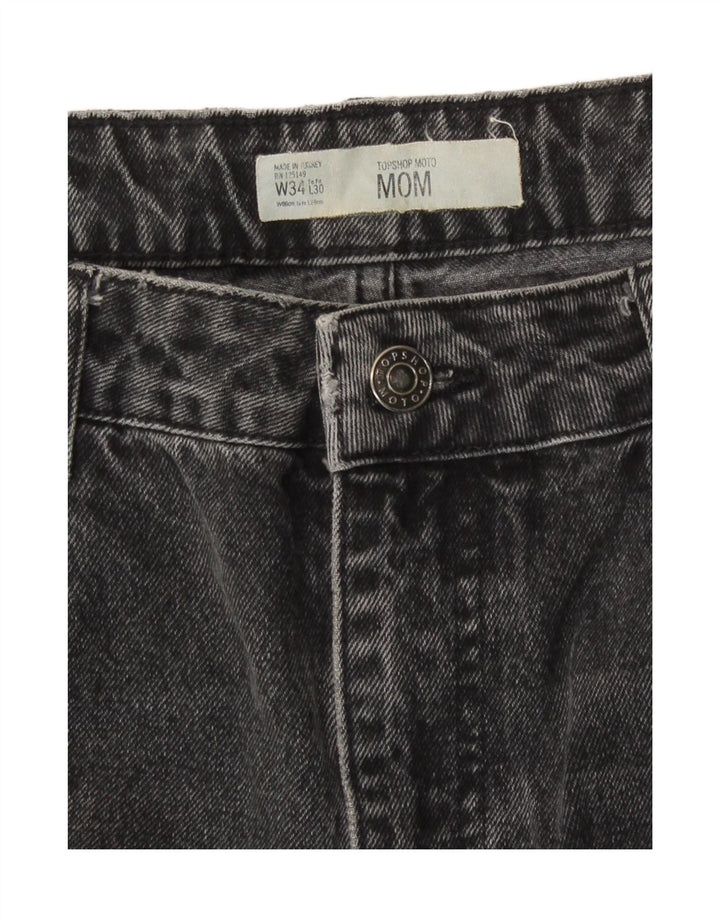Topshop Womens Mom Tapered Jeans W34 L26 Grey