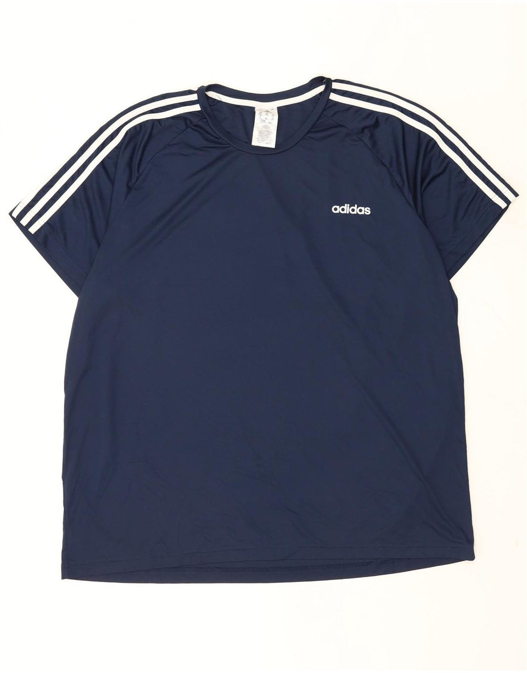 Adidas Mens Aeroready T-Shirt Top 2XL Navy Blue Polyester