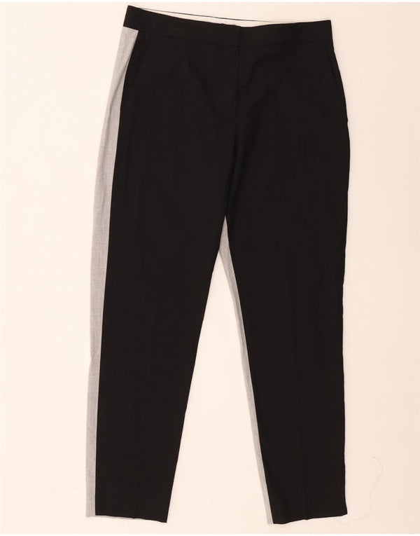 French Connection Womens Chino Trousers UK 10 Small W28 L27 Black