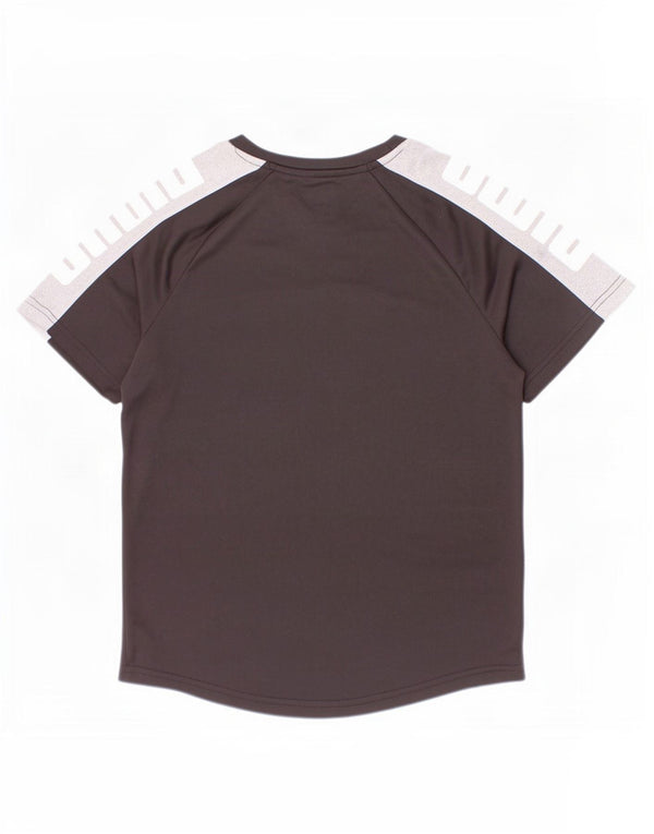 Puma Boys Graphic T-Shirt Top 10-11 Years Medium Black Colourblock