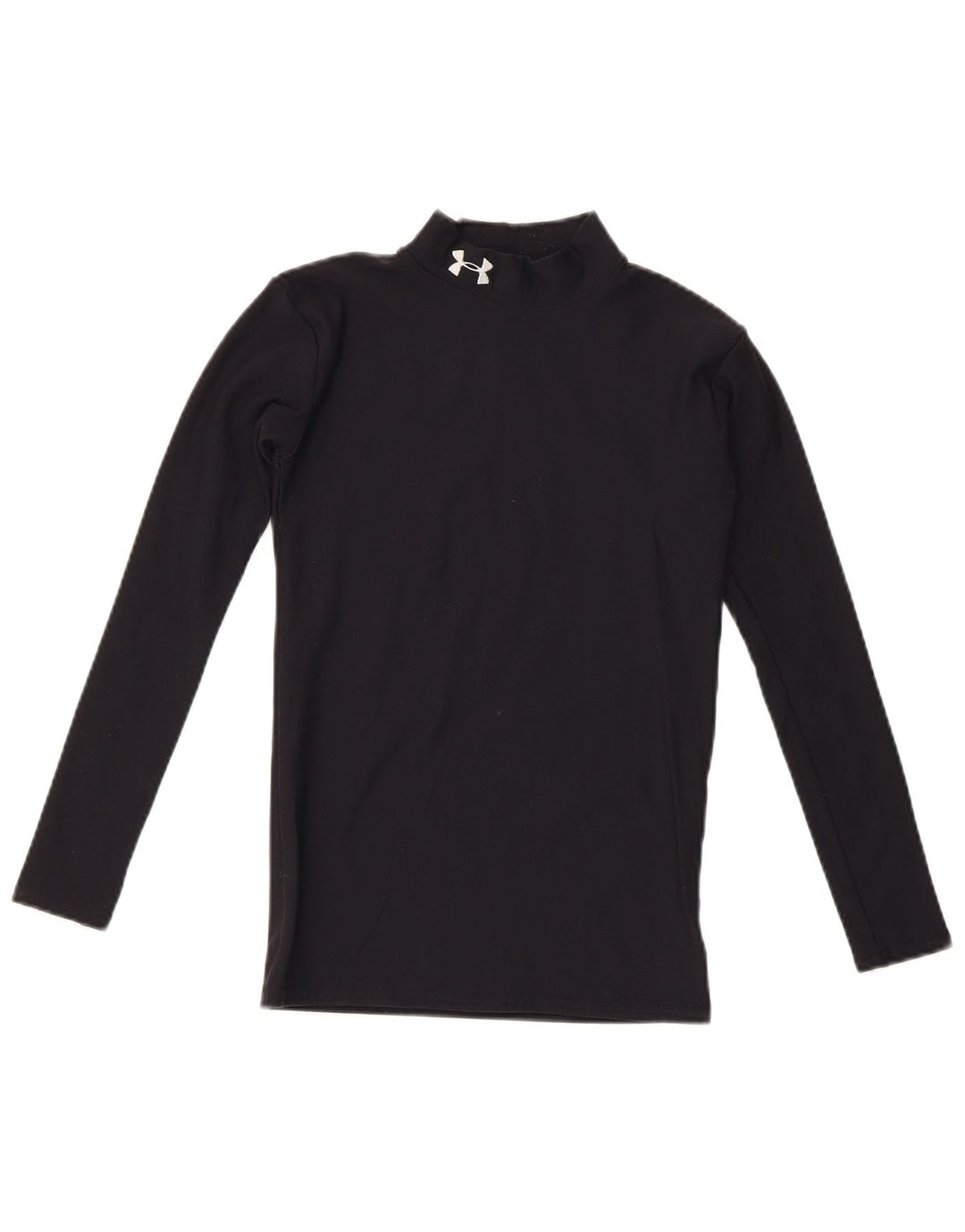 Under Armour Boys Top Long Sleeve 11-12 Years Large Black Nylon