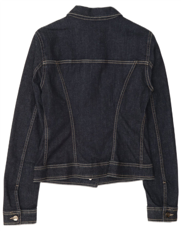 Liu Jo Womens Denim Jacket UK 12 Medium Navy Blue Cotton