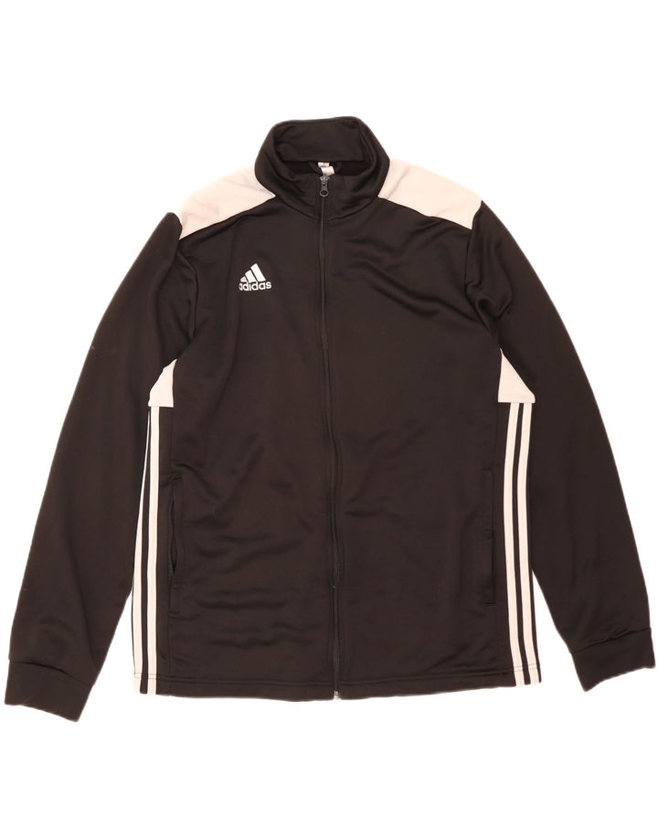 Adidas Mens Tracksuit Top Jacket XL Black Colourblock Polyester
