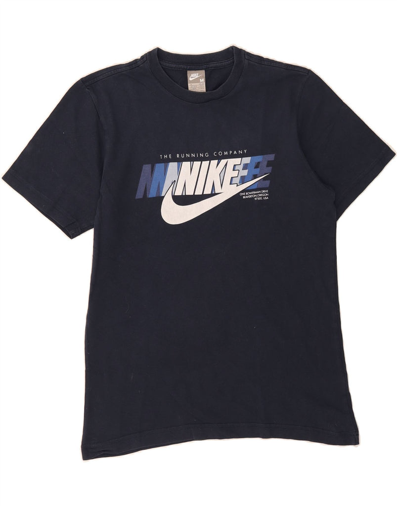 NIKE Mens Graphic T-Shirt Top UK 39/41 Medium Navy Blue Cotton Vintage Nike and Second-Hand Nike from Messina Hembry 