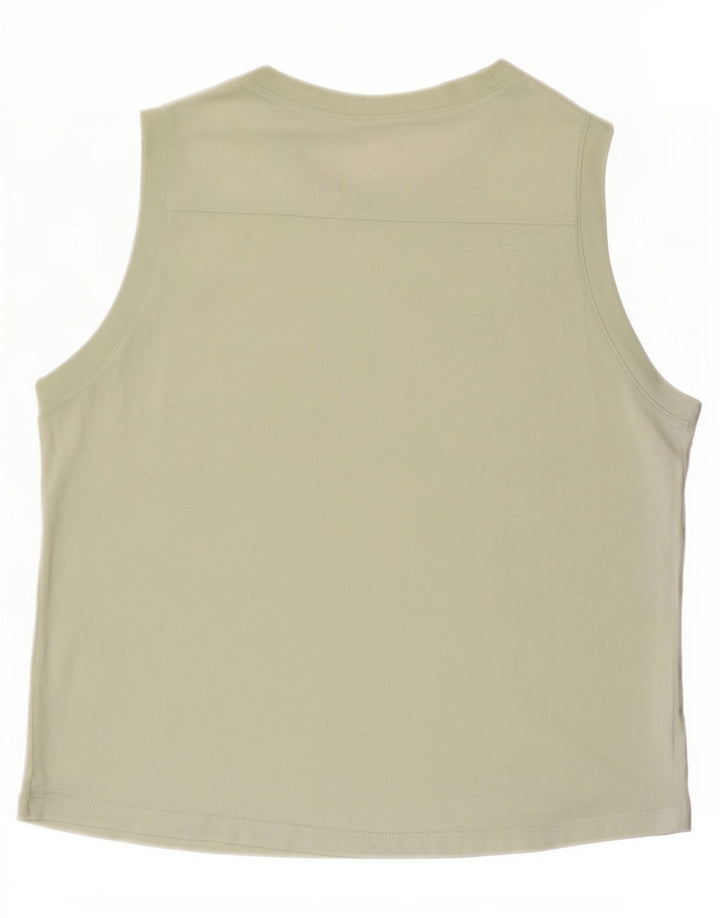 Vans Womens Graphic Vest Top UK 12 Medium Green