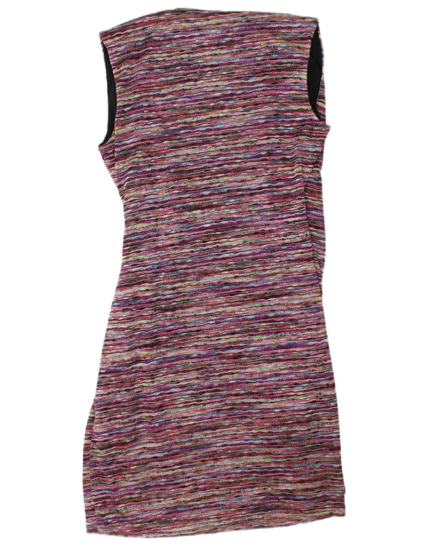 Esprit Womens Sleeveless Sheath Dress UK 12 Medium Multicoloured Striped