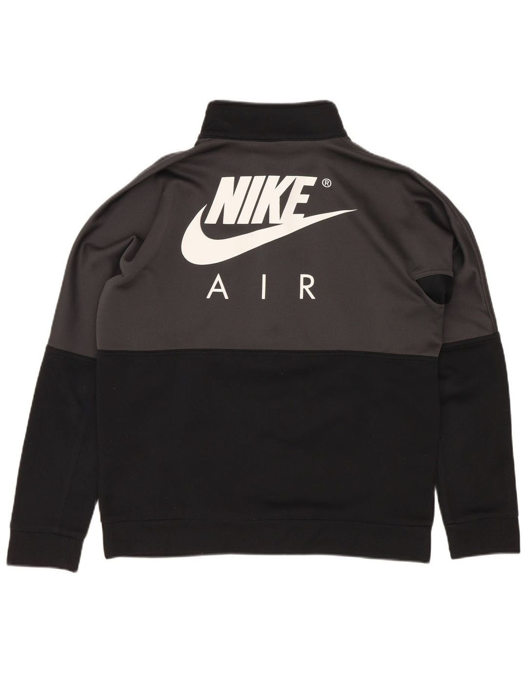 Nike Boys Graphic Sweatshirt Jumper 12-13 Years Large Black Colourblock