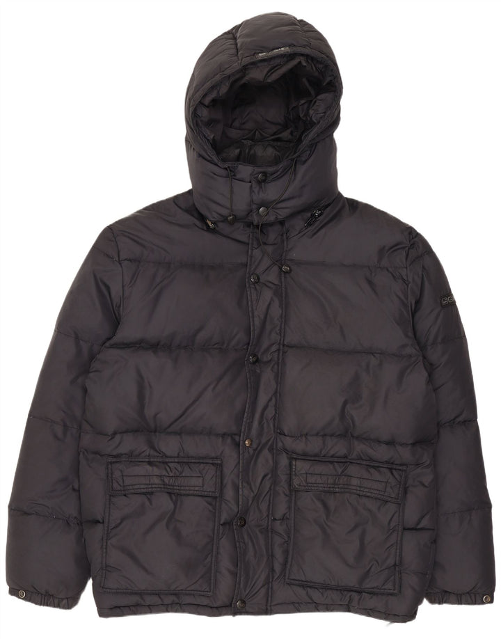 Gas Mens Hooded Padded Jacket UK 40 Large Black