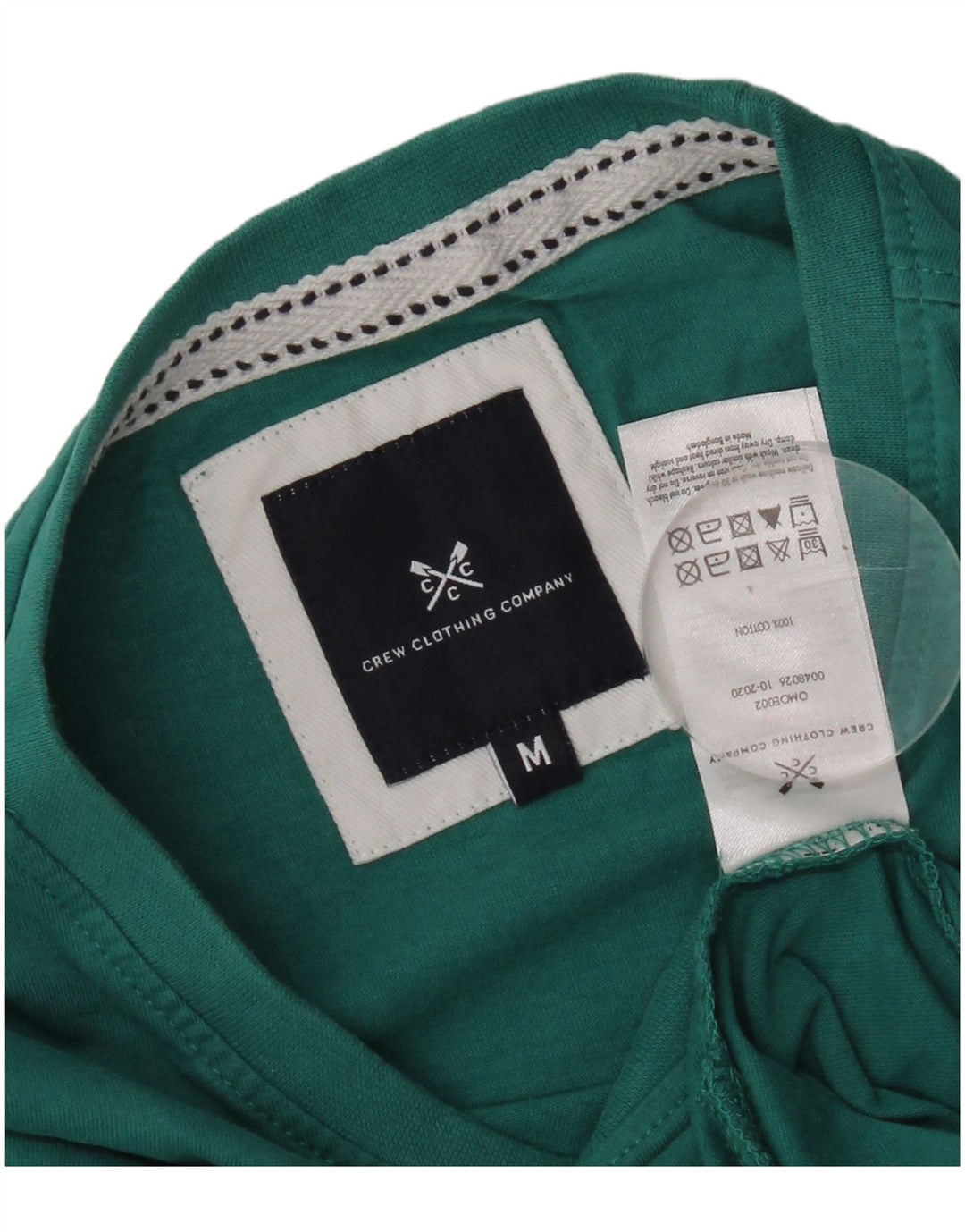 Crew Clothing Mens T-Shirt Top Medium Green Cotton