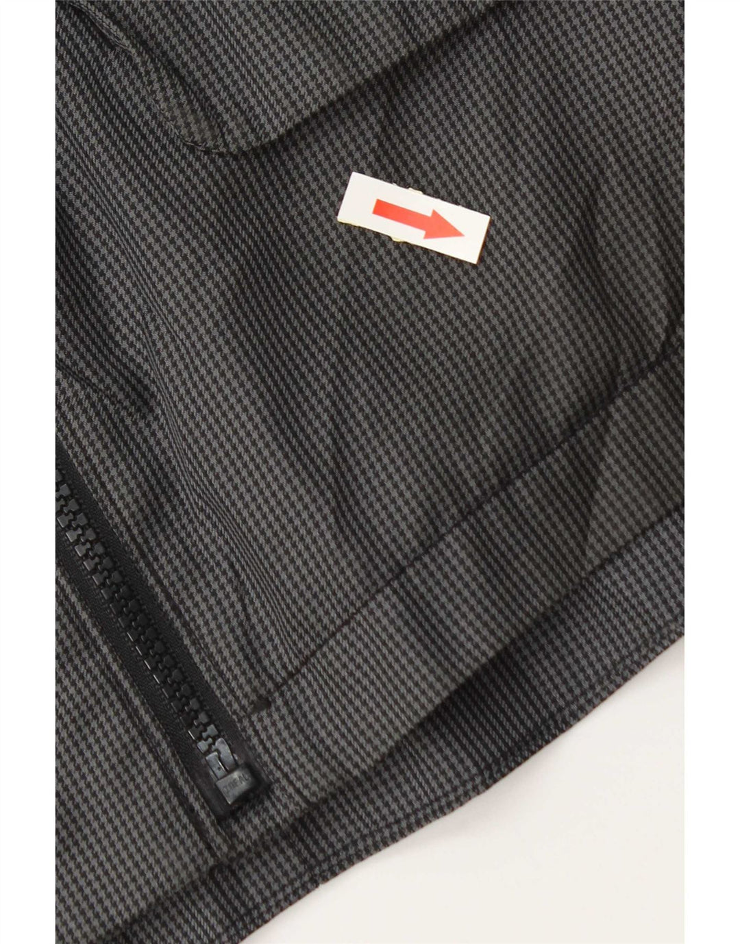 Dkny Mens Utility Jacket UK 40 Large Grey Houndstooth Polyester