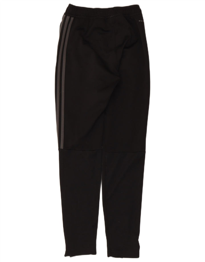 Adidas Womens Climalite Tracksuit Trousers UK 4 XS Black Polyester