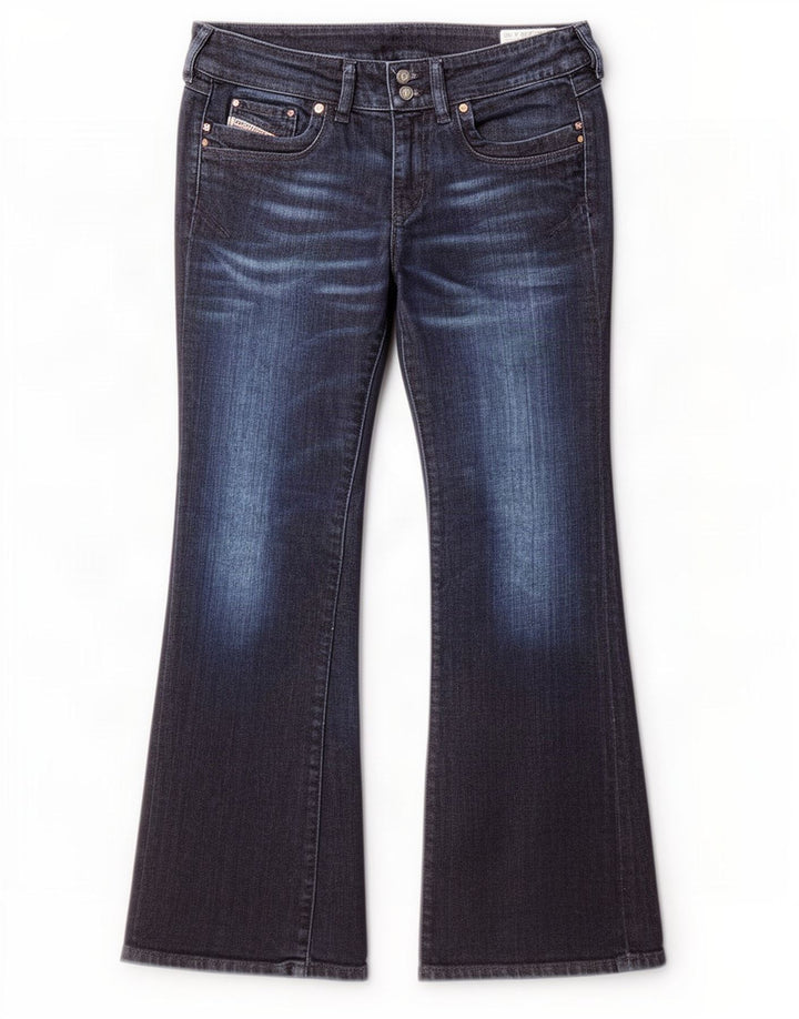 Diesel Womens Ronhar Bootcut Jeans W29 L30 Navy Blue Cotton