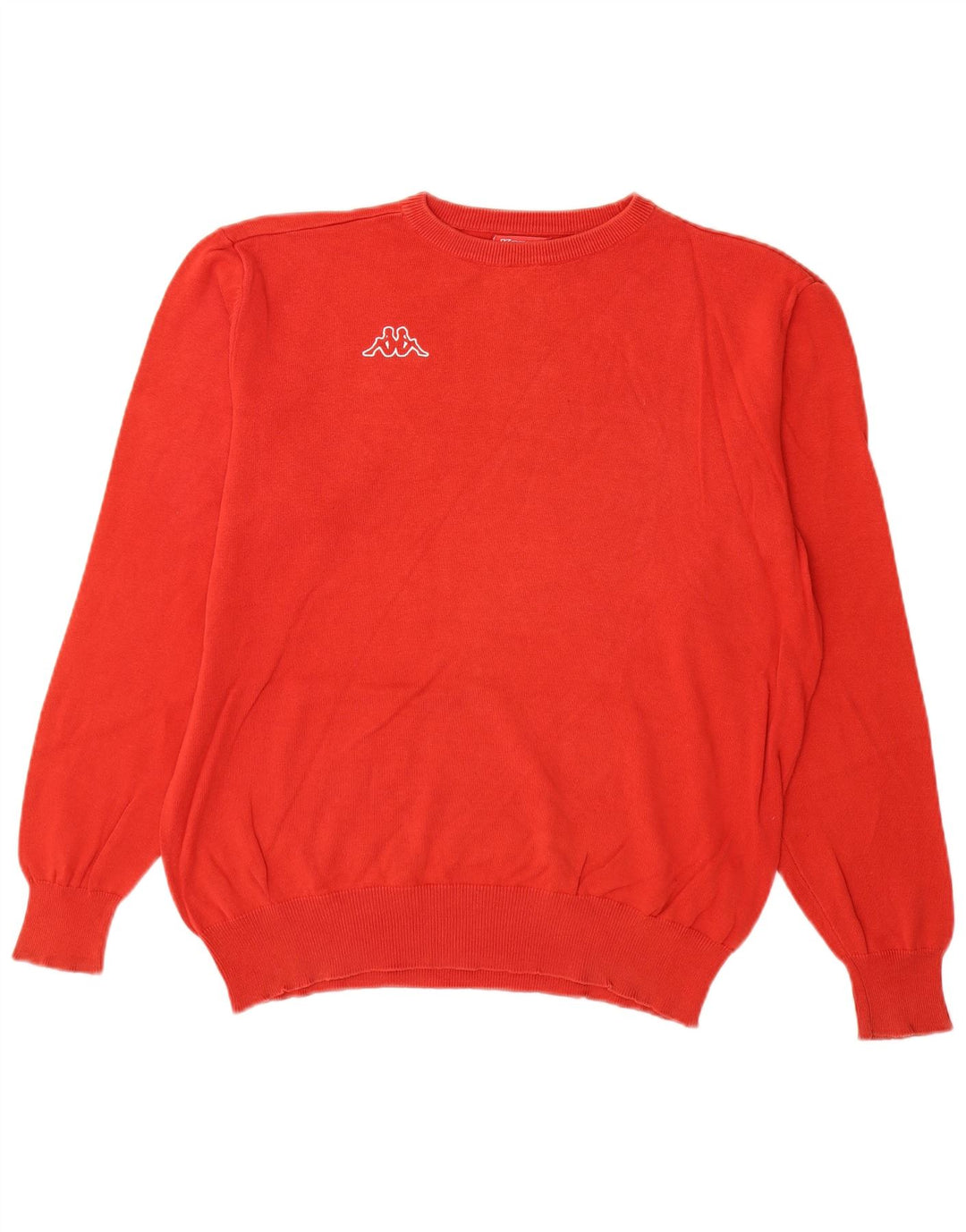 Kappa Mens Crew Neck Jumper Sweater Large Red Cotton