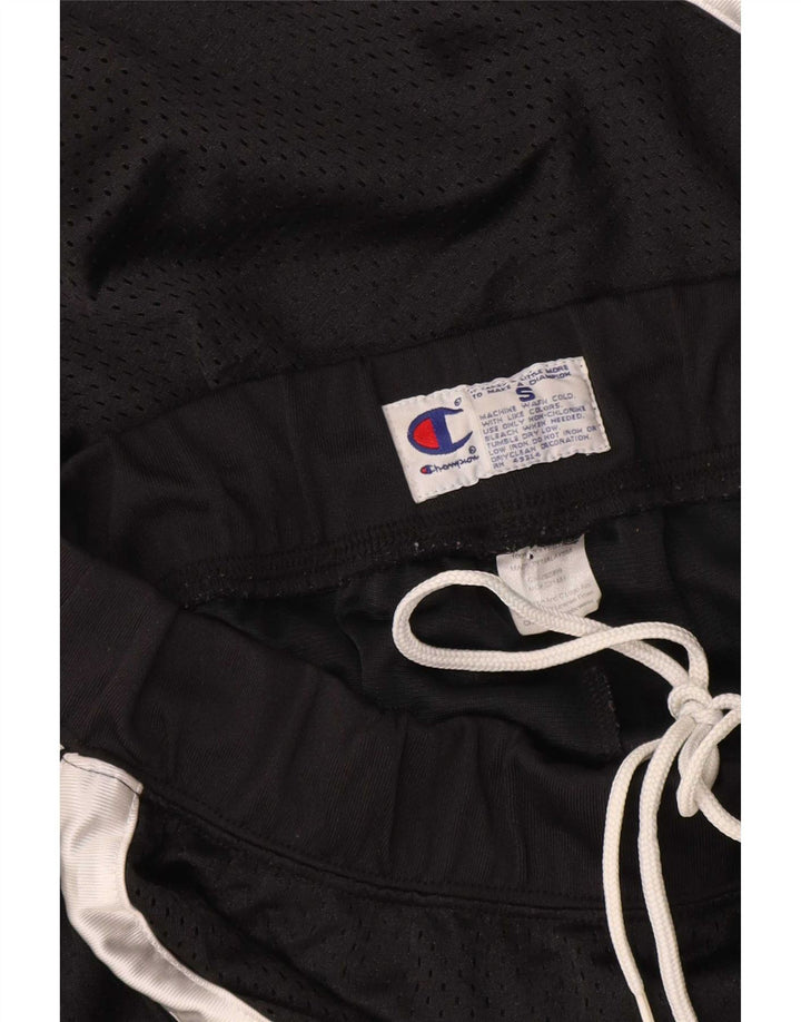 Champion Mens Sport Shorts Small Black Colourblock Polyester