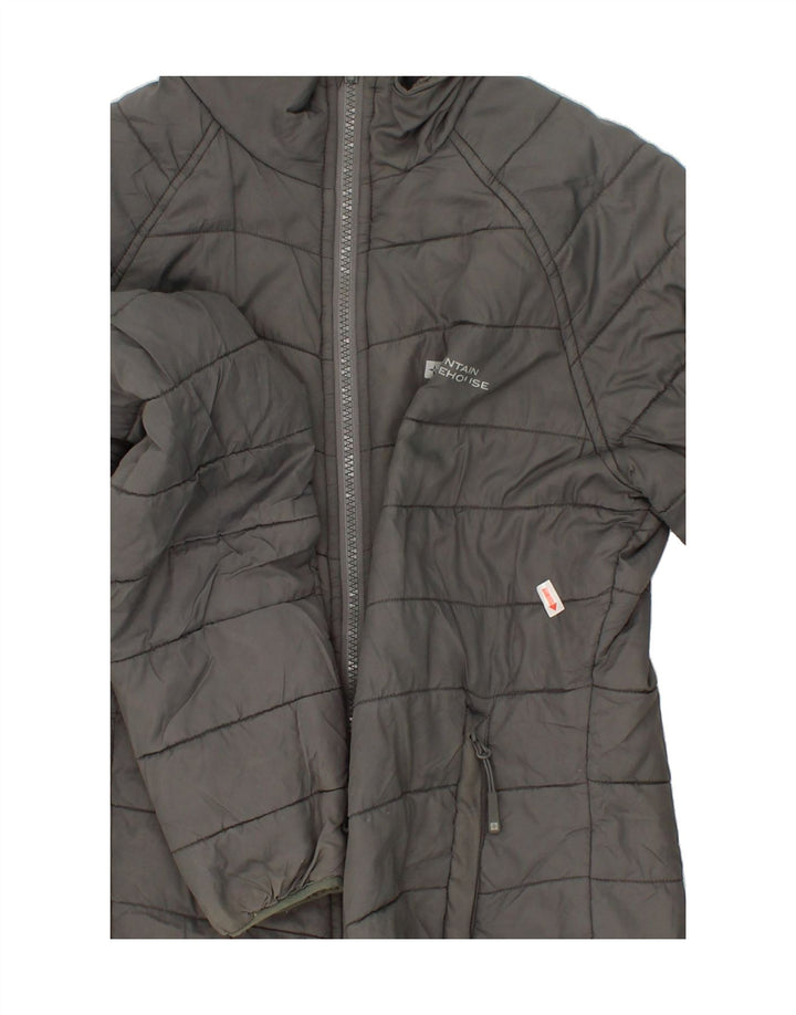 MOUNTAIN WAREHOUSE Womens Padded Jacket UK 10 Small Grey Polyester Vintage Mountain Warehouse and Second-Hand Mountain Warehouse from Messina Hembry 