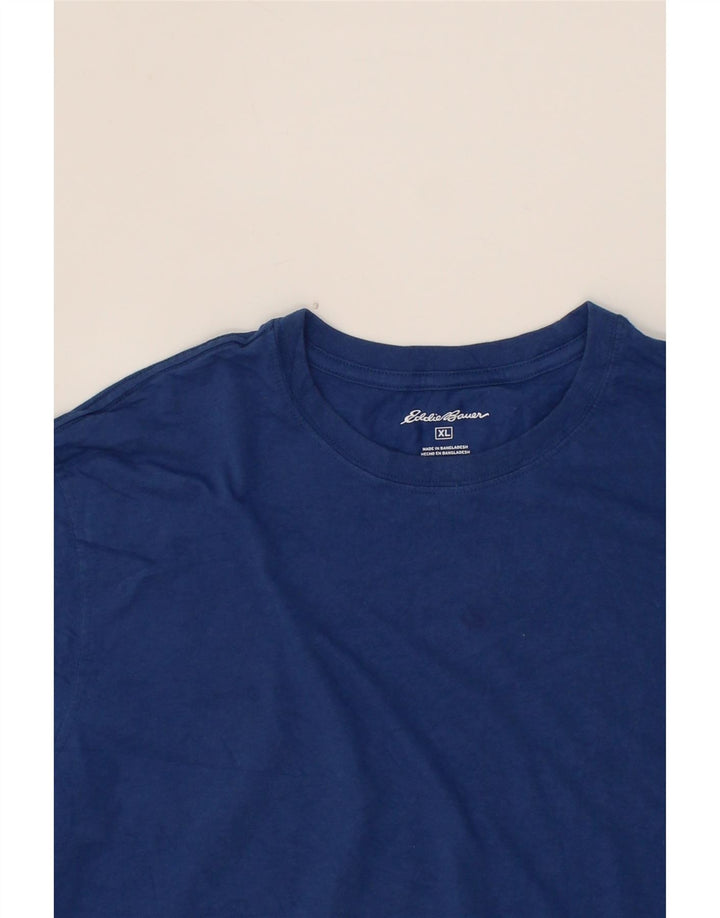 EDDIE BAUER Mens T-Shirt Top XL Blue Cotton Vintage Eddie Bauer and Second-Hand Eddie Bauer from Messina Hembry 