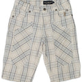 JECKERSON Boys Casual Shorts 7-8 Years W24  White Check Cotton | Vintage Jeckerson | Thrift | Second-Hand Jeckerson | Used Clothing | Messina Hembry 