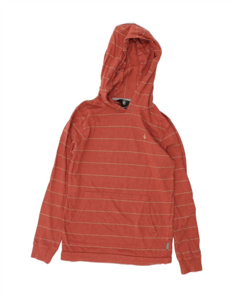 VOLCOM Boys Hoodie Jumper 11-12 Years Large  Red Striped | Vintage Volcom | Thrift | Second-Hand Volcom | Used Clothing | Messina Hembry 