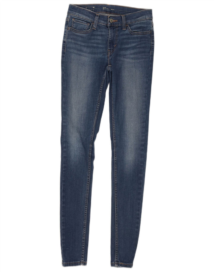 Levi's Womens Slim Skinny Jeans W27 L32 Blue Cotton