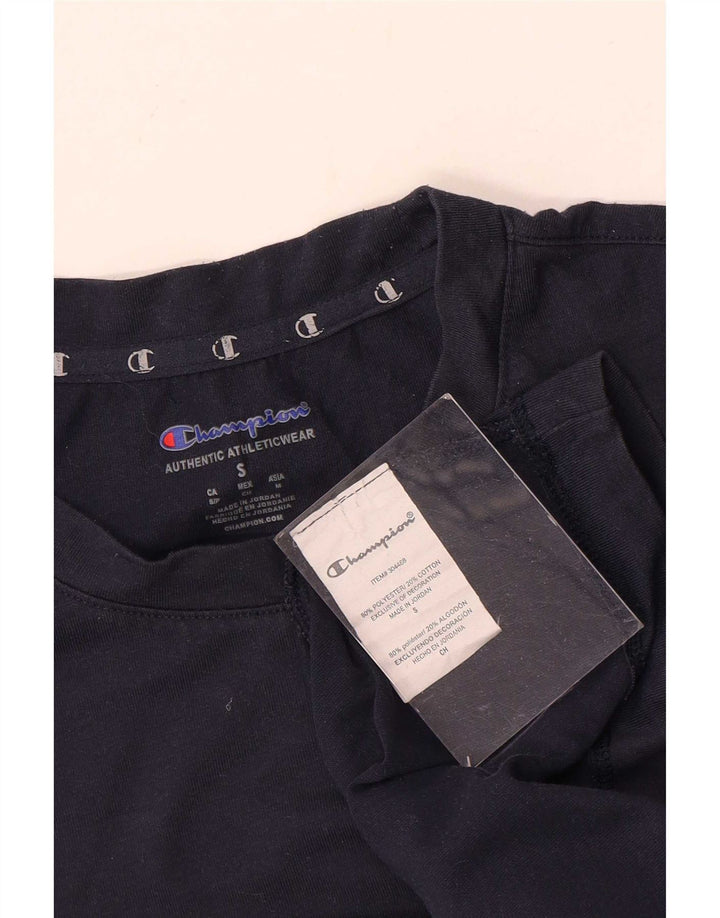 Champion Mens Short Sleeve Regular Fit T-Shirt Top Small Navy Blue